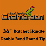 Chameleon Double Bend Round Tip Ratchet Handle 36"