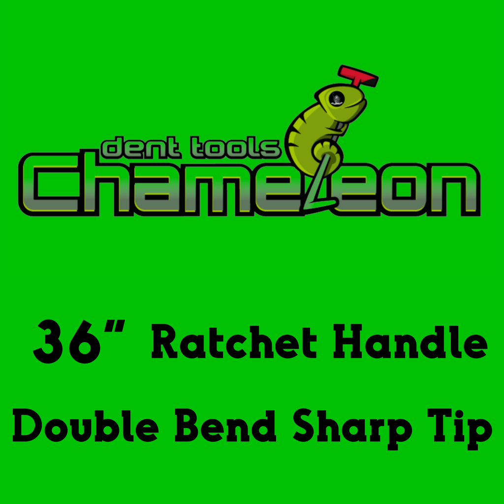 Chameleon Double Bend Sharp Tip Ratchet Handle 36"
