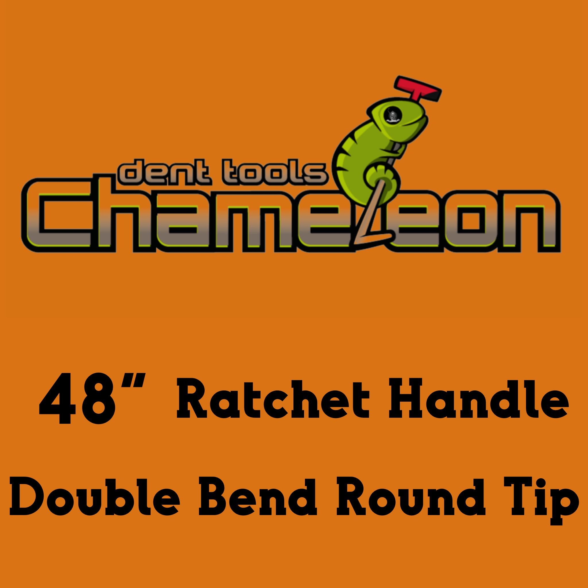 Chameleon Double Bend Round Tip Ratchet Handle 48"