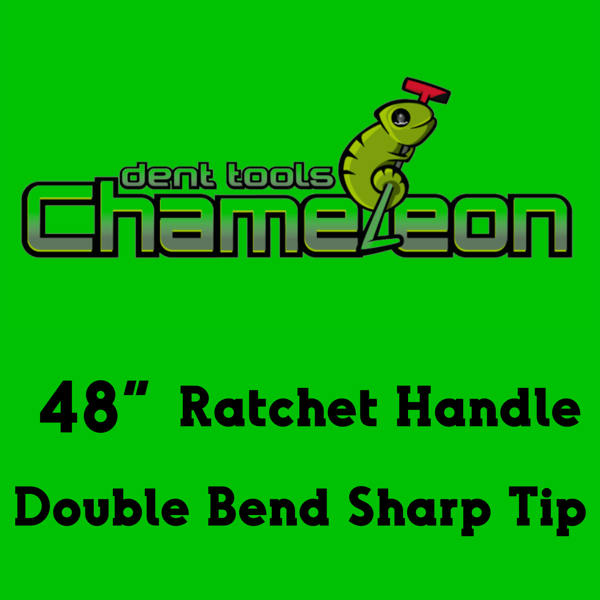 Chameleon Double Bend Sharp Tip Ratchet Handle 48"