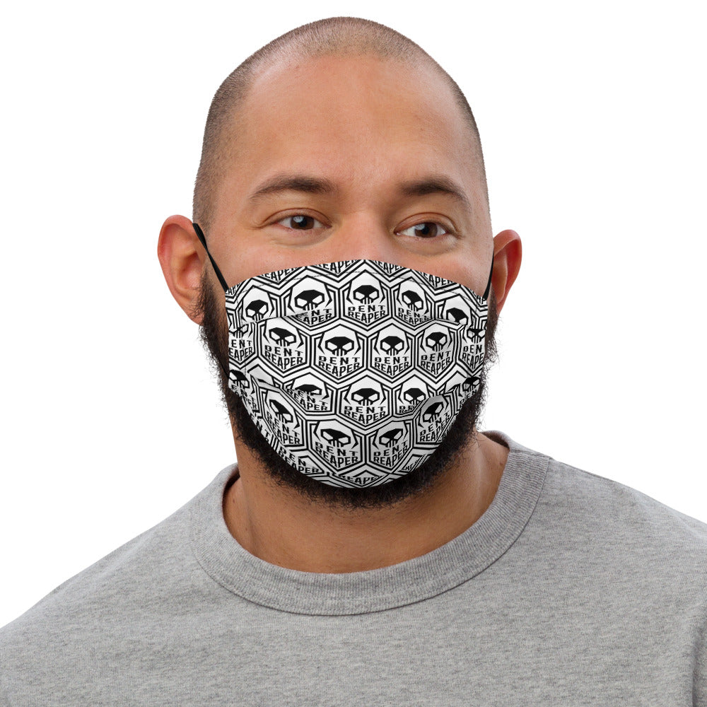 Black & White Reaper face mask
