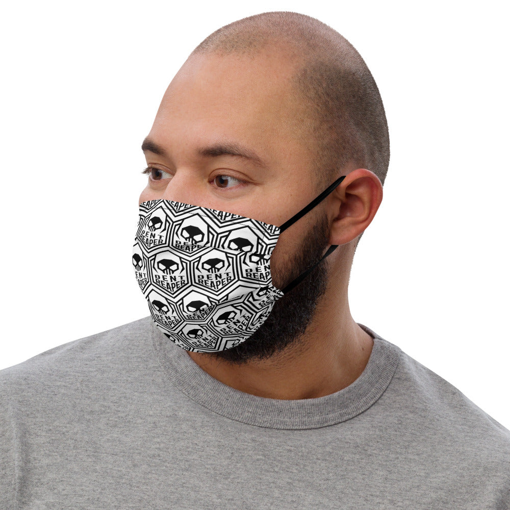 Black & White Reaper face mask