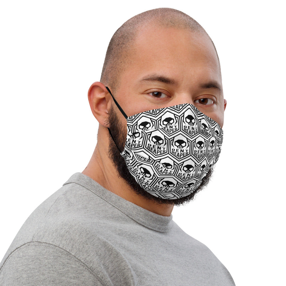 Black & White Reaper face mask